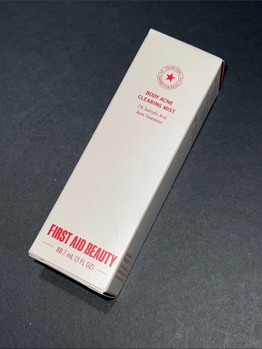 First aid beauty body acne clearing mist 3 fl oz brand new